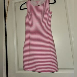 Lilly Pulitzer Pink and White Striped Mini Dress